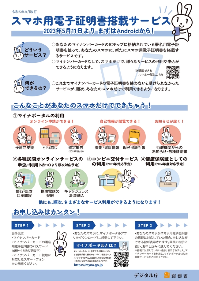 スマホ用電子証明書搭載サービス